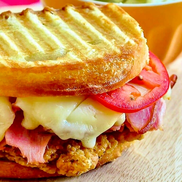 Fried Chicken Club Sandwich Panini