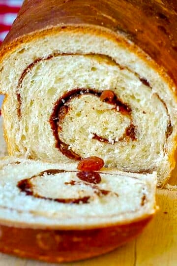 Cinnamon Roll Bread makes the most amazing morning toast and even better French Toast.