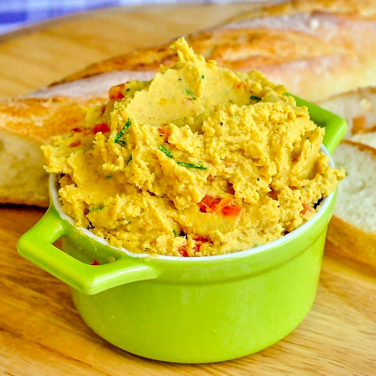 Curry Spiced Roasted Red Pepper Hummus featured image for Google.