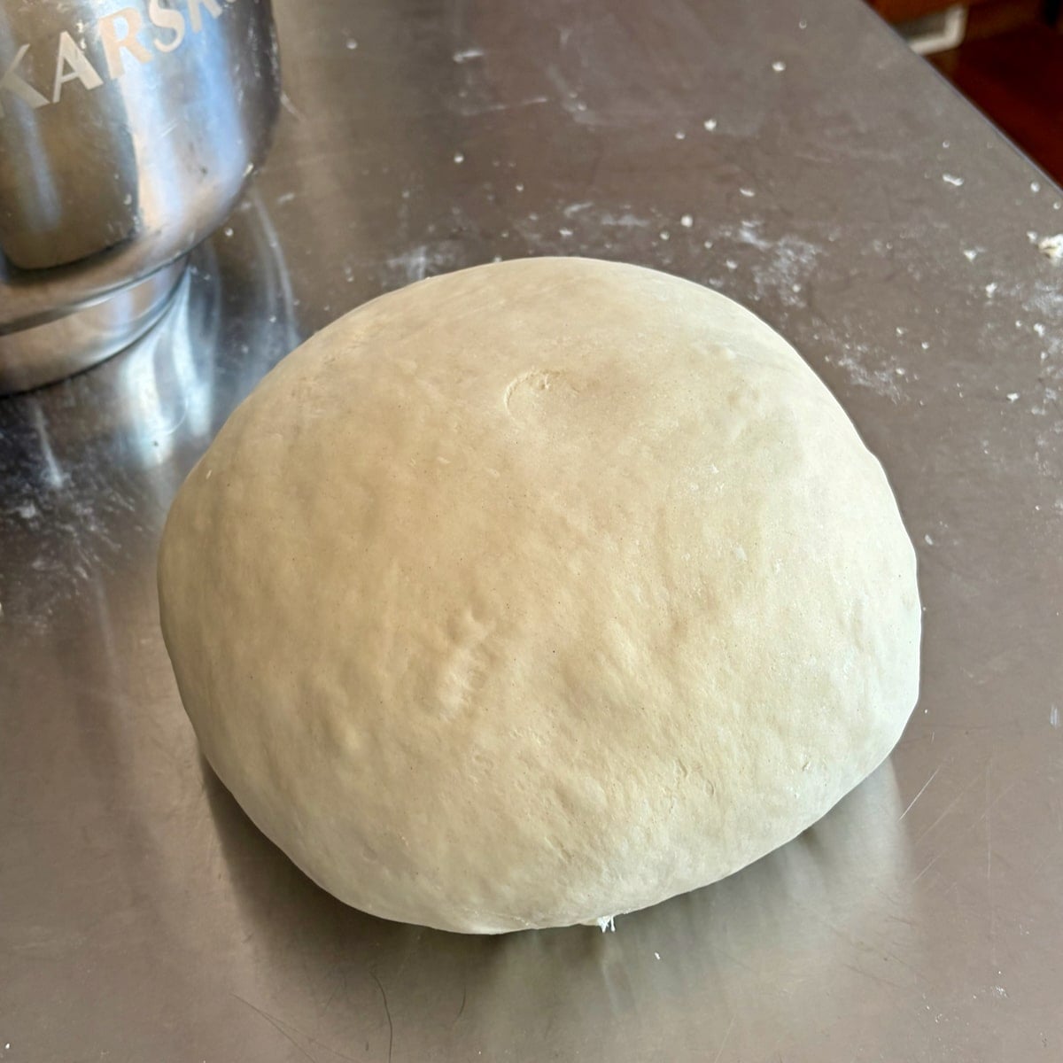 Photo of Authentic Neapolitan Pizza Dough after finishing kneading.