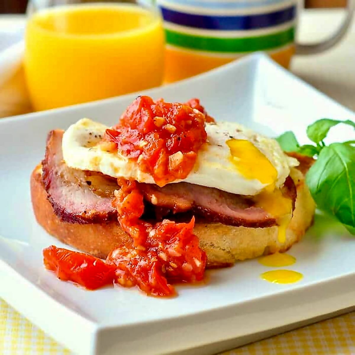 Smoked pork breakfast sandwich close up image for featured Image