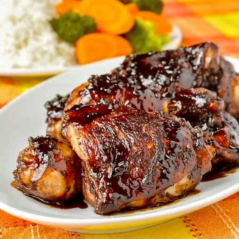 Chicken Adobo close up photo for Google featured image.