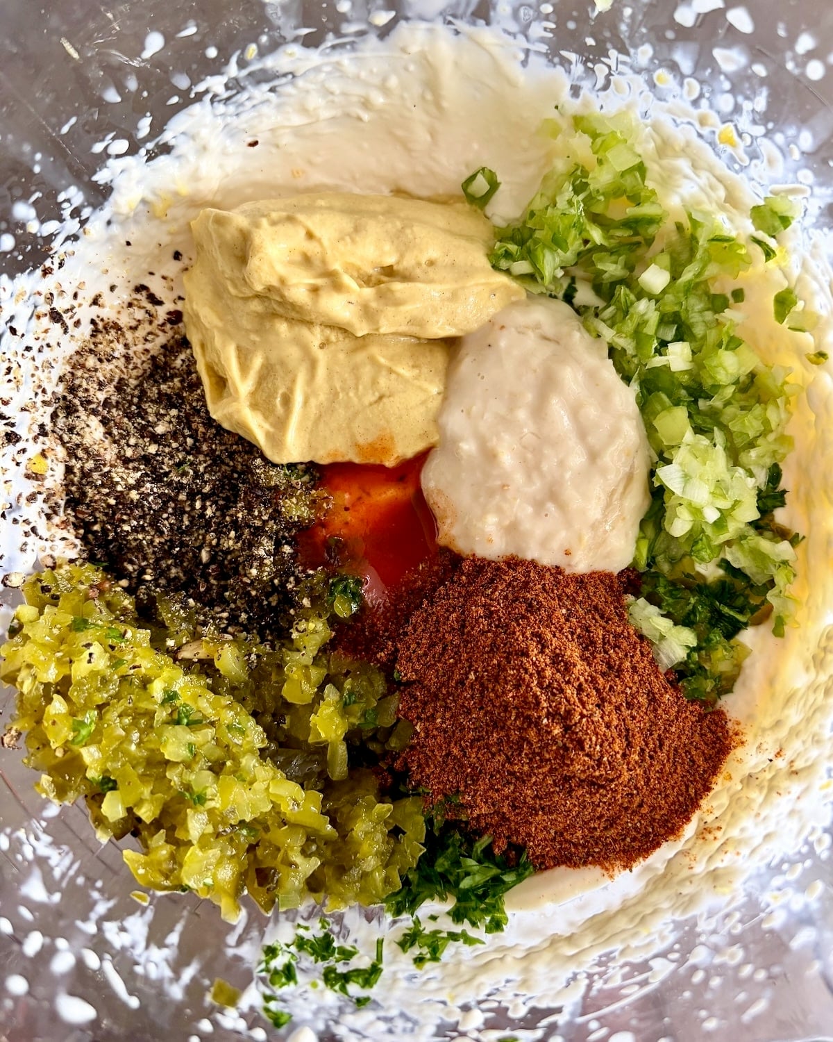Photo of the remaining ingredients added to the sauce mix.