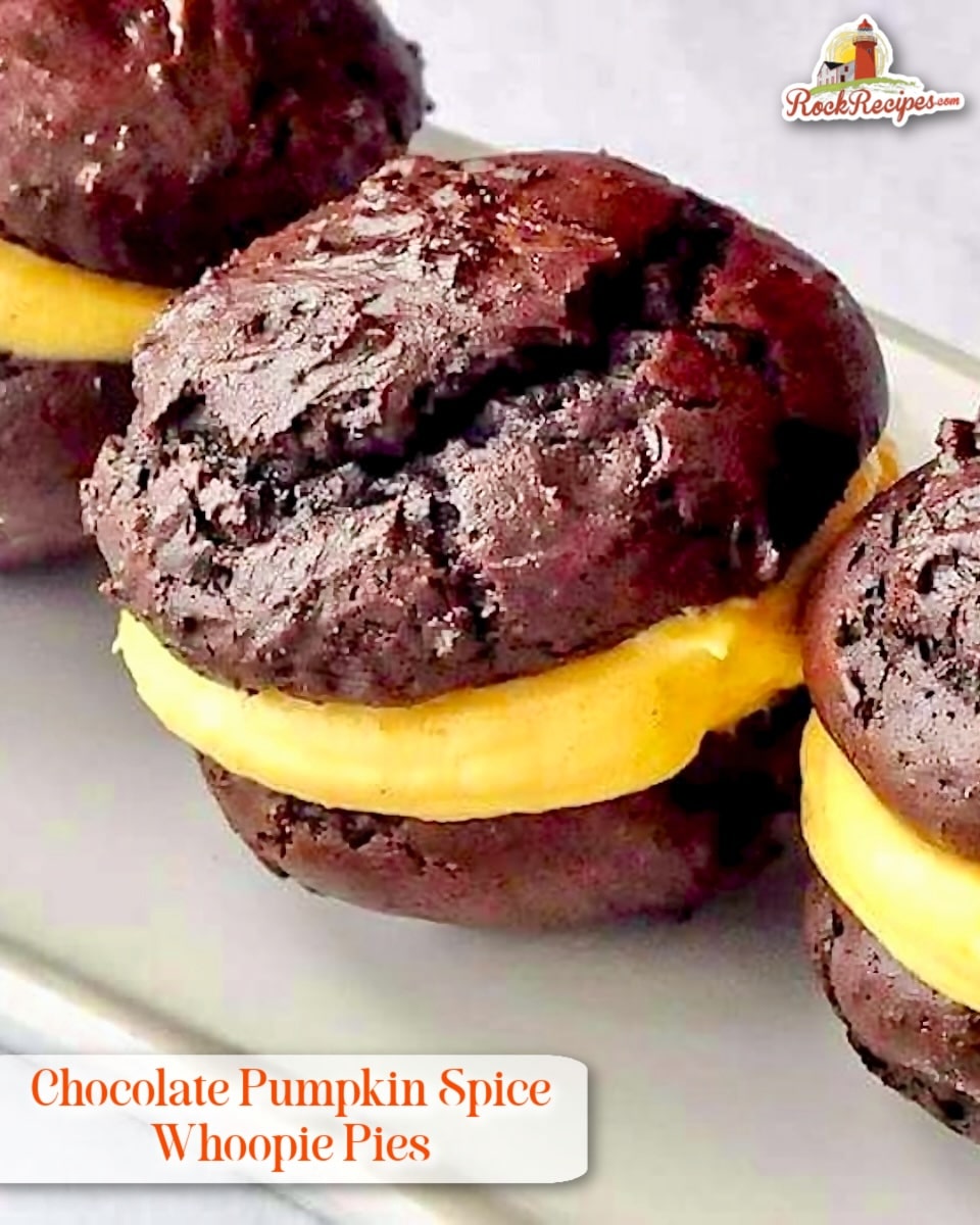 Chocolate Pumpkin Spice Whoopie Pies